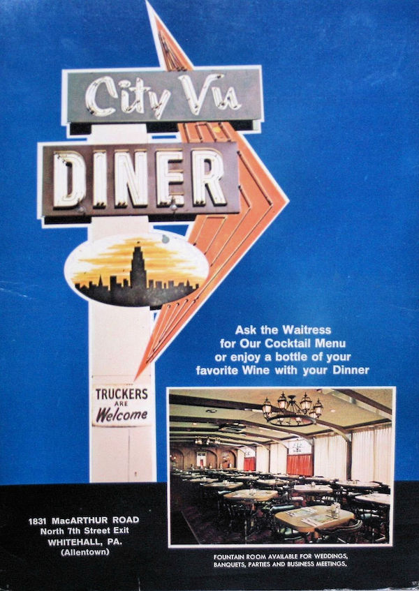 City Vu Diner Menu in Allentown, PA