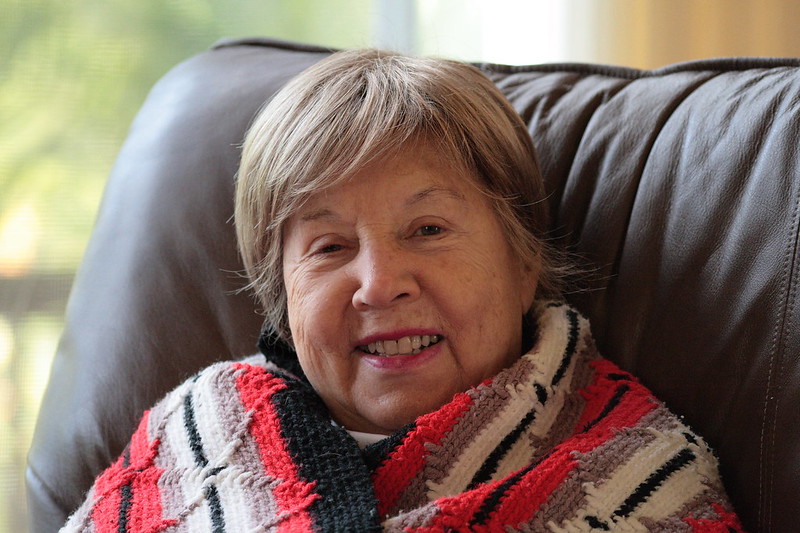 Grandma all wrapped up