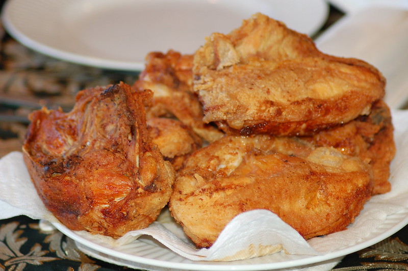 Fried chicken on a plate