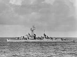 USS Gyatt, with her new missile system aft