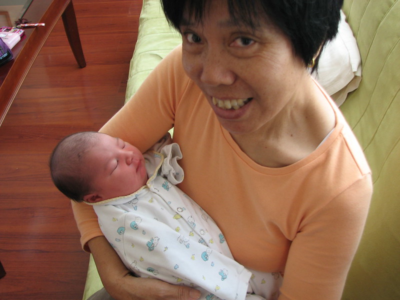 Grandma loving time with the grandbaby