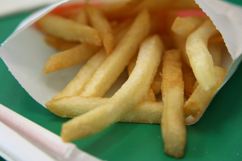 French fry close up