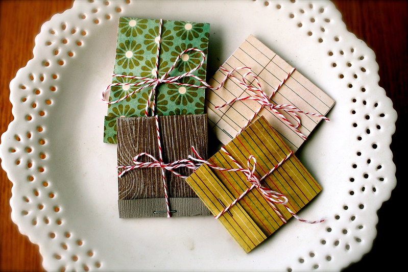 DIY matchbook notepads