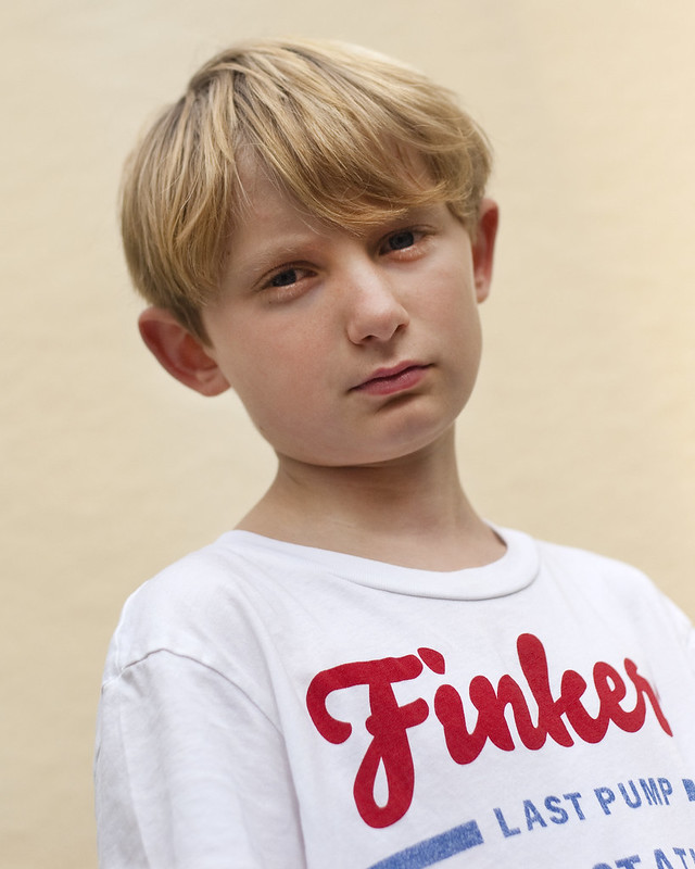 Kid wearing Finker shirt