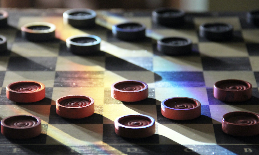 Checkers board