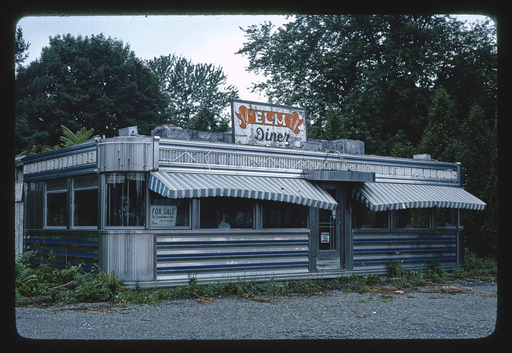 Elm Diner in Kingston, New York. 1976. 