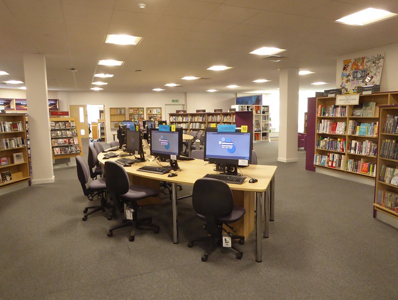 Inside of Bicester library