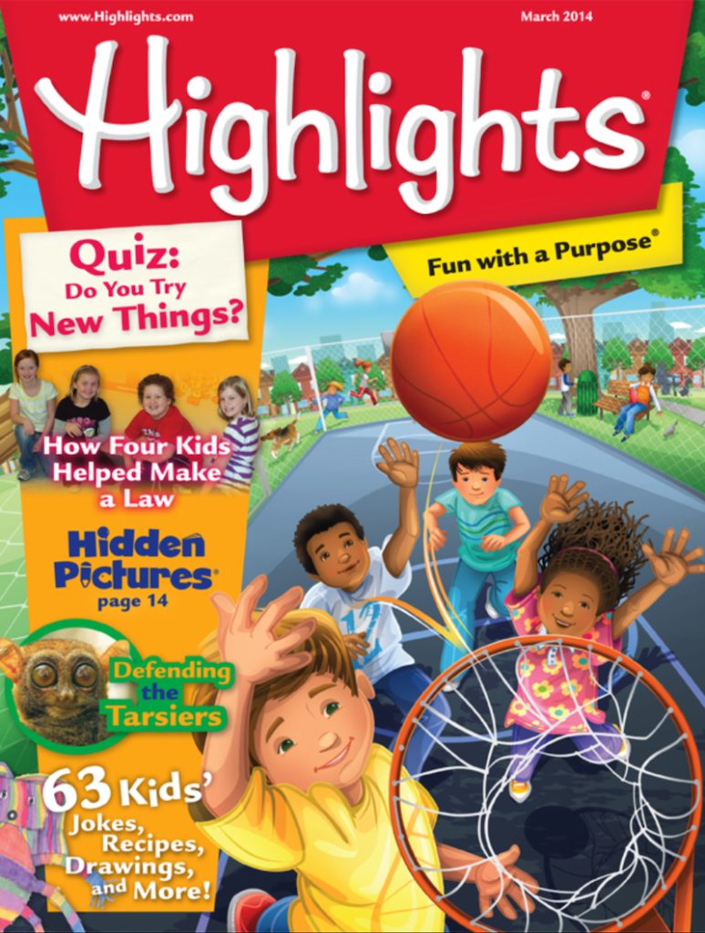 March 2014 edition of Highlights magazine