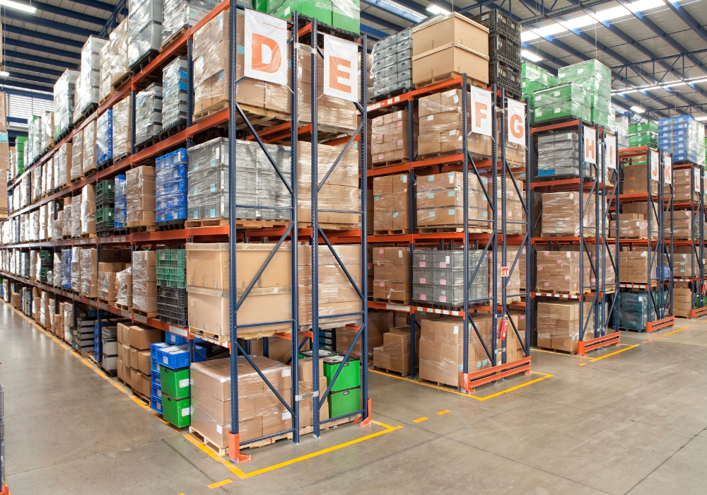 Warehouse full of goods