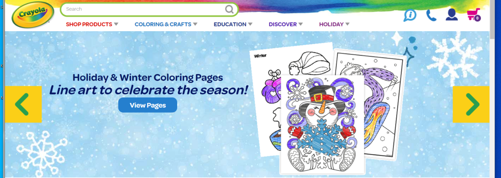 Crayola website image