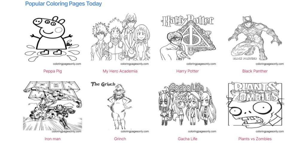 coloringpagesonly.com website image